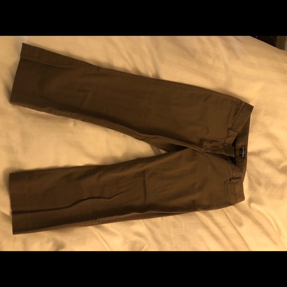 Express Tan Capris Pants Business Casual